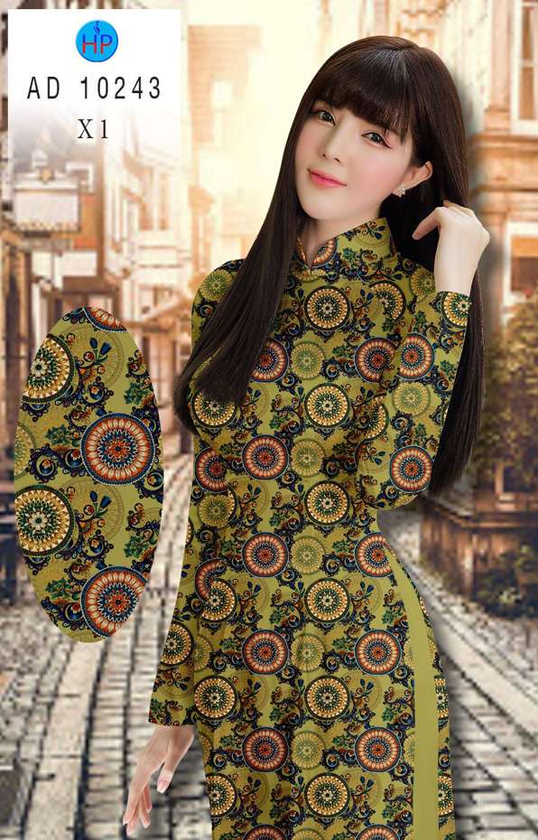Vải Áo Dài Hoa Văn Kiểu Mới AD 10243 37 Vải Áo Dài Hoa Văn Kiểu Mới AD 10243