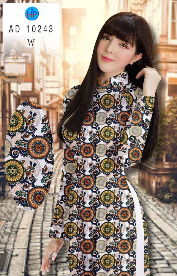 Vải Áo Dài Hoa Văn Kiểu Mới AD 10243 41 Vải Áo Dài Hoa Văn Kiểu Mới AD 10243