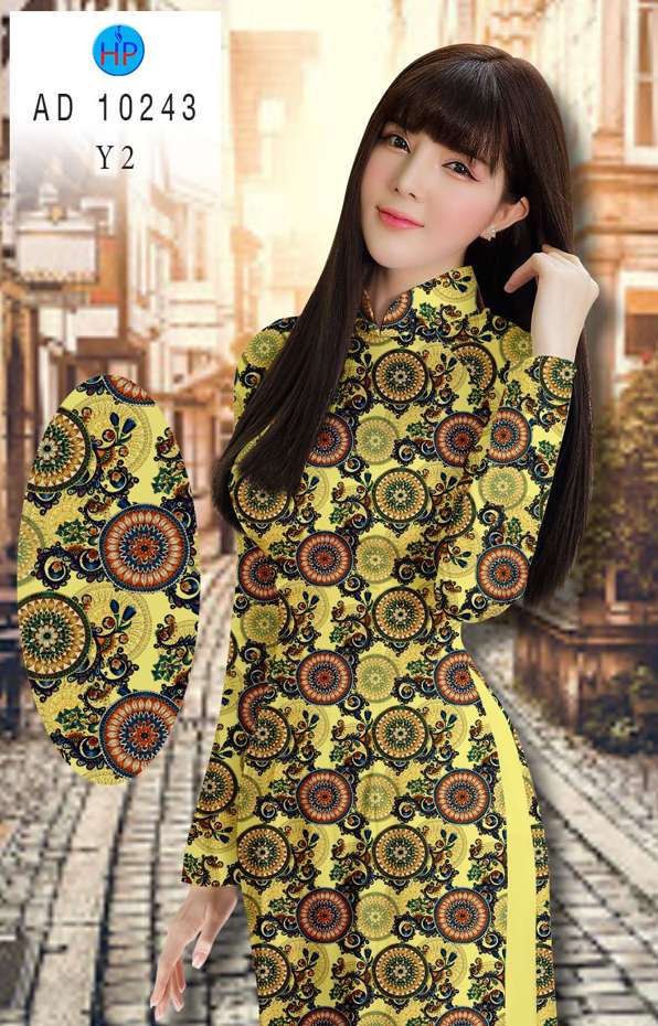 Vải Áo Dài Hoa Văn Kiểu Mới AD 10243 38 Vải Áo Dài Hoa Văn Kiểu Mới AD 10243