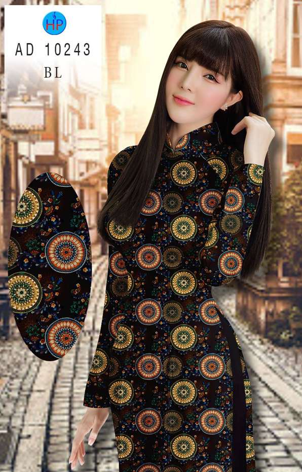 Vải Áo Dài Hoa Văn Kiểu Mới AD 10243 40 Vải Áo Dài Hoa Văn Kiểu Mới AD 10243