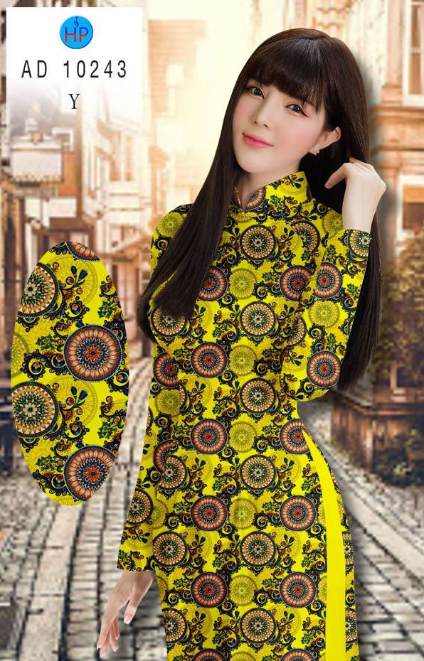 Vải Áo Dài Hoa Văn Kiểu Mới AD 10243 39 Vải Áo Dài Hoa Văn Kiểu Mới AD 10243