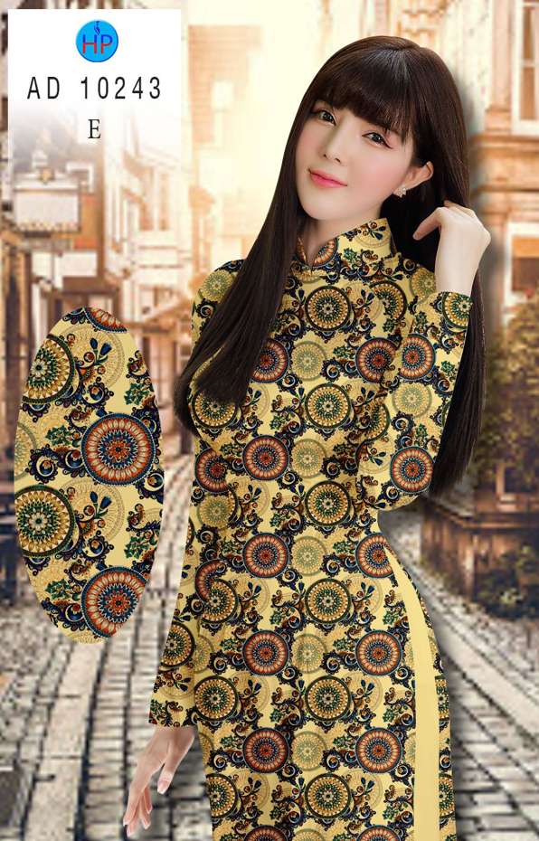 Vải Áo Dài Hoa Văn Kiểu Mới AD 10243 42 Vải Áo Dài Hoa Văn Kiểu Mới AD 10243