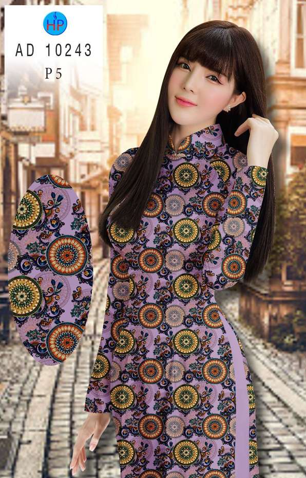 Vải Áo Dài Hoa Văn Kiểu Mới AD 10243 46 Vải Áo Dài Hoa Văn Kiểu Mới AD 10243