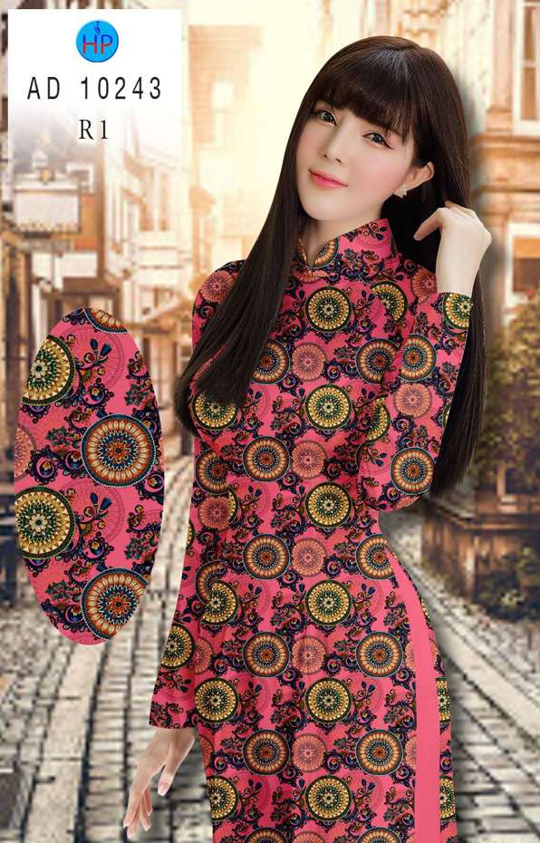 Vải Áo Dài Hoa Văn Kiểu Mới AD 10243 48 Vải Áo Dài Hoa Văn Kiểu Mới AD 10243