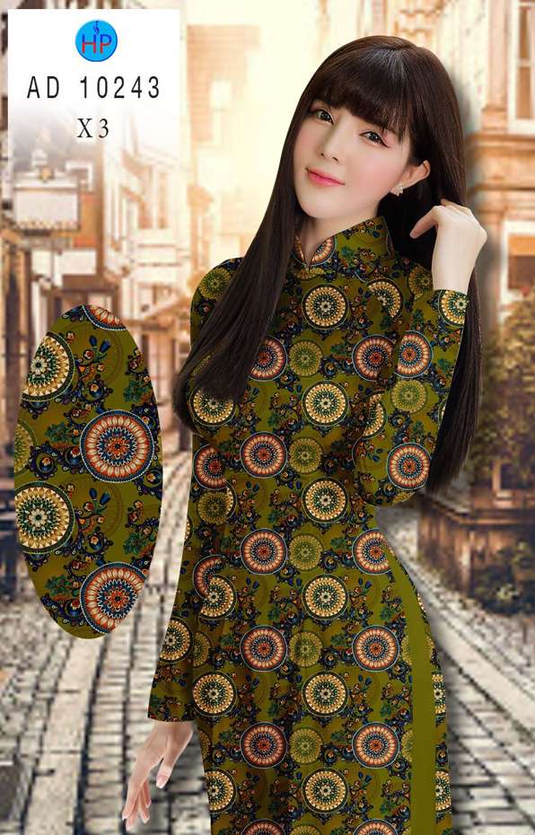 Vải Áo Dài Hoa Văn Kiểu Mới AD 10243 51 Vải Áo Dài Hoa Văn Kiểu Mới AD 10243