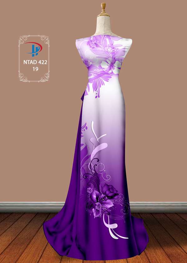 Vải Áo Dài Hoa Hồng Thiết Kế 2021 AD NTAD422 51 Vải Áo Dài Hoa Hồng Thiết Kế 2021 AD NTAD422