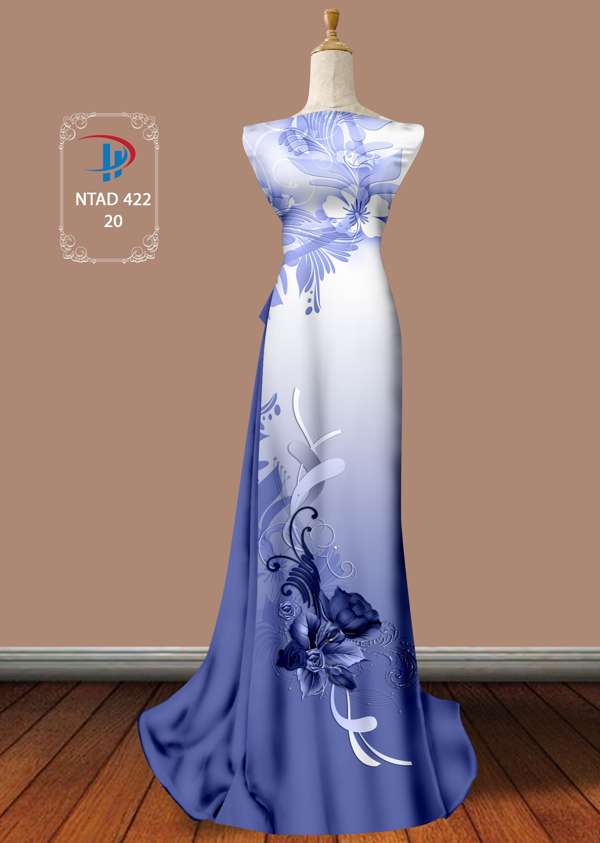 Vải Áo Dài Hoa Hồng Thiết Kế 2021 AD NTAD422 52 Vải Áo Dài Hoa Hồng Thiết Kế 2021 AD NTAD422