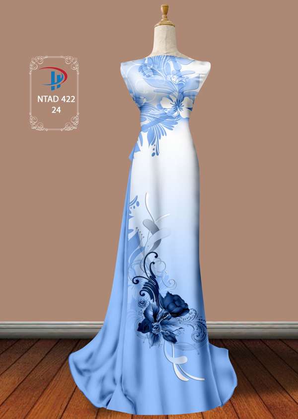 Vải Áo Dài Hoa Hồng Thiết Kế 2021 AD NTAD422 56 Vải Áo Dài Hoa Hồng Thiết Kế 2021 AD NTAD422