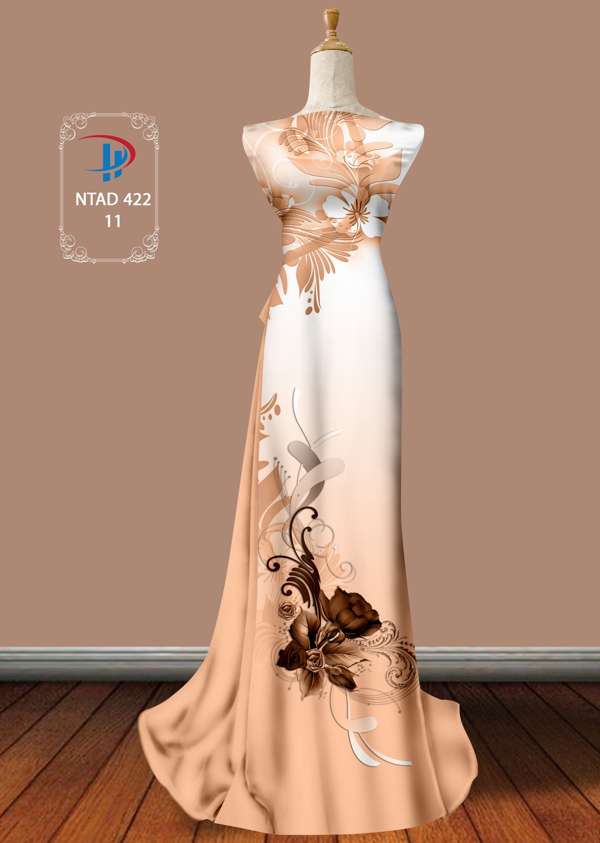 Vải Áo Dài Hoa Hồng Thiết Kế 2021 AD NTAD422 61 Vải Áo Dài Hoa Hồng Thiết Kế 2021 AD NTAD422