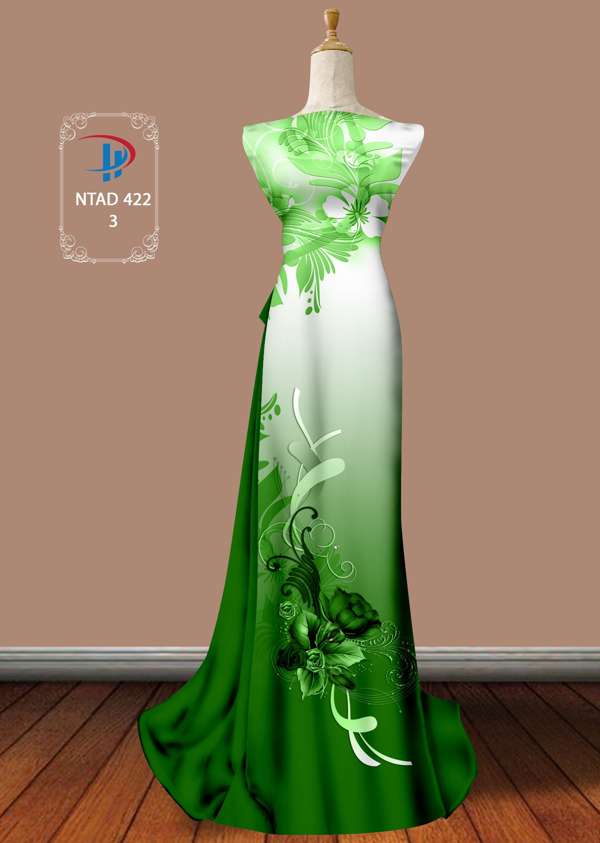 Vải Áo Dài Hoa Hồng Thiết Kế 2021 AD NTAD422 60 Vải Áo Dài Hoa Hồng Thiết Kế 2021 AD NTAD422