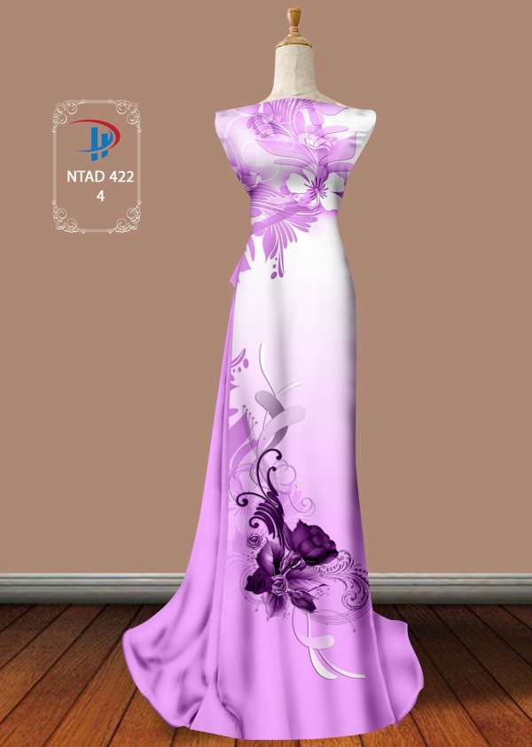 Vải Áo Dài Hoa Hồng Thiết Kế 2021 AD NTAD422 62 Vải Áo Dài Hoa Hồng Thiết Kế 2021 AD NTAD422