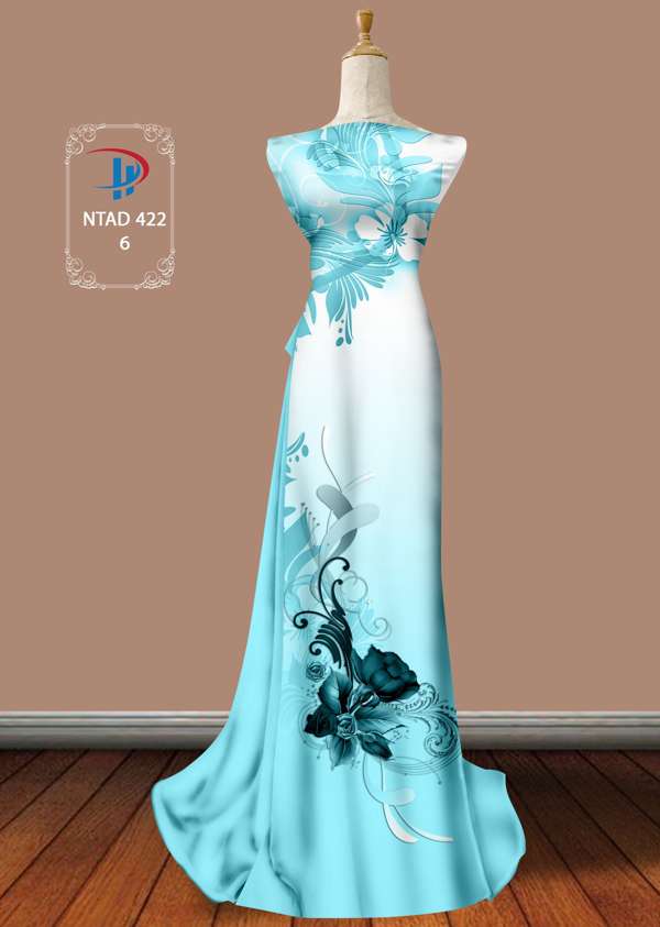 Vải Áo Dài Hoa Hồng Thiết Kế 2021 AD NTAD422 64 Vải Áo Dài Hoa Hồng Thiết Kế 2021 AD NTAD422