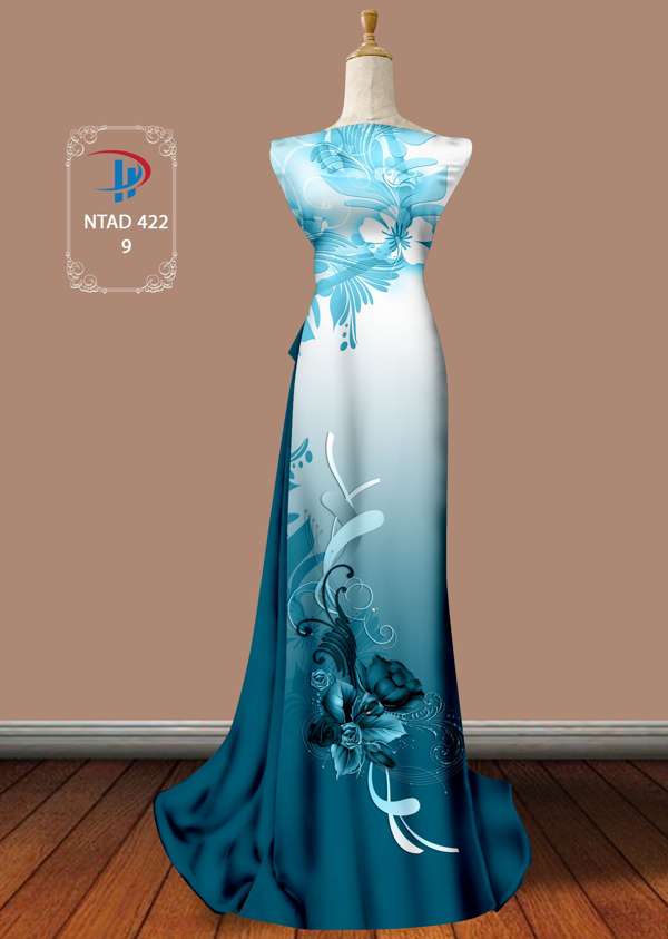 Vải Áo Dài Hoa Hồng Thiết Kế 2021 AD NTAD422 67 Vải Áo Dài Hoa Hồng Thiết Kế 2021 AD NTAD422