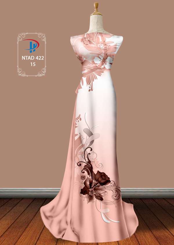 Vải Áo Dài Hoa Hồng Thiết Kế 2021 AD NTAD422 71 Vải Áo Dài Hoa Hồng Thiết Kế 2021 AD NTAD422