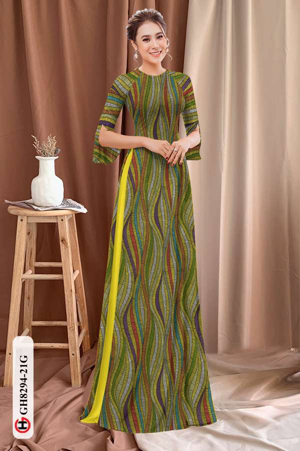 Vải Áo Dài Hoa Văn Thiết Kế 2021 AD GH8294 31 Vải Áo Dài Hoa Văn Thiết Kế 2021 AD GH8294