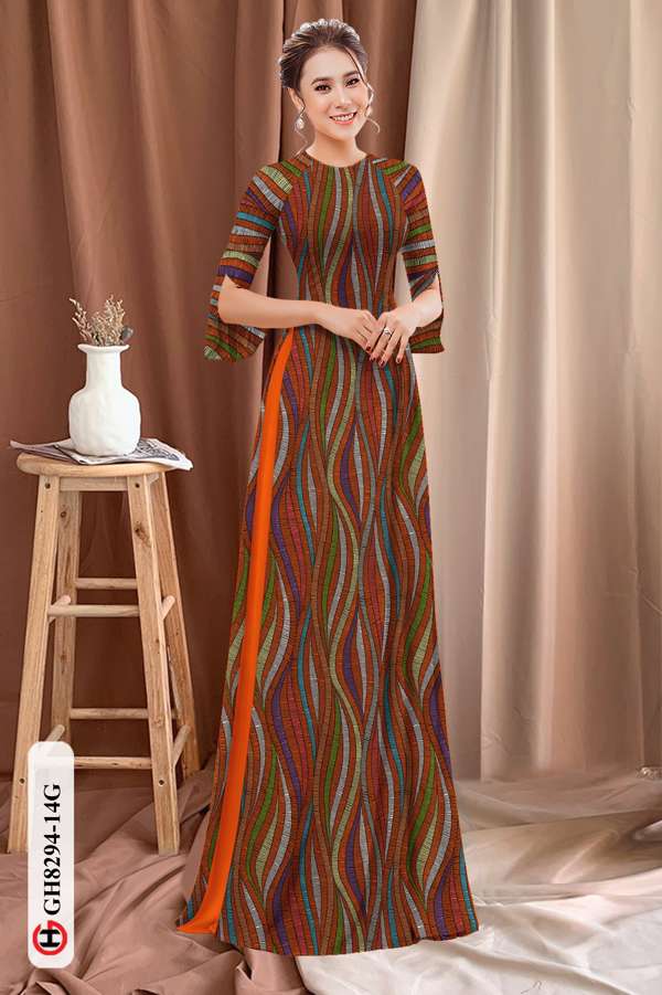 Vải Áo Dài Hoa Văn Thiết Kế 2021 AD GH8294 32 Vải Áo Dài Hoa Văn Thiết Kế 2021 AD GH8294