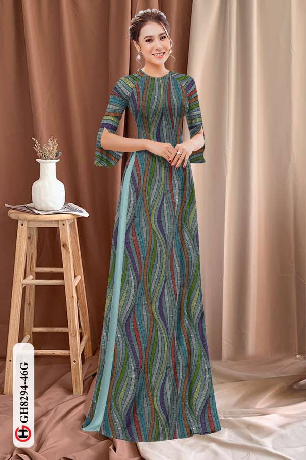 Vải Áo Dài Hoa Văn Thiết Kế 2021 AD GH8294 36 Vải Áo Dài Hoa Văn Thiết Kế 2021 AD GH8294