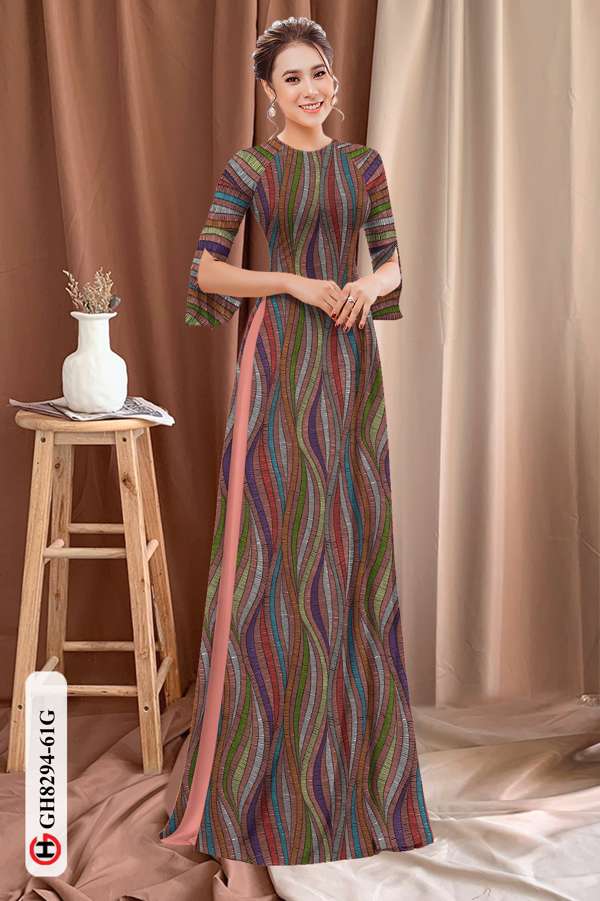 Vải Áo Dài Hoa Văn Thiết Kế 2021 AD GH8294 35 Vải Áo Dài Hoa Văn Thiết Kế 2021 AD GH8294