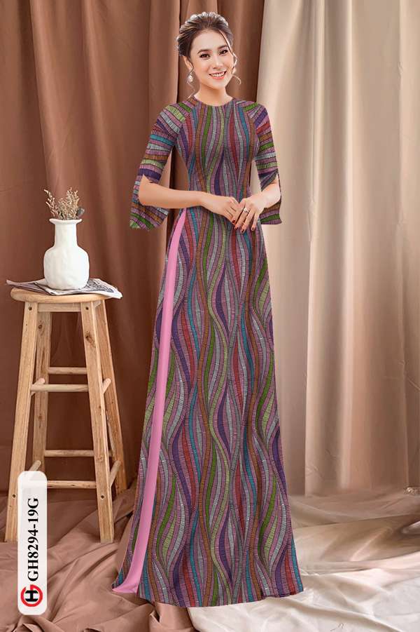 Vải Áo Dài Hoa Văn Thiết Kế 2021 AD GH8294 40 Vải Áo Dài Hoa Văn Thiết Kế 2021 AD GH8294