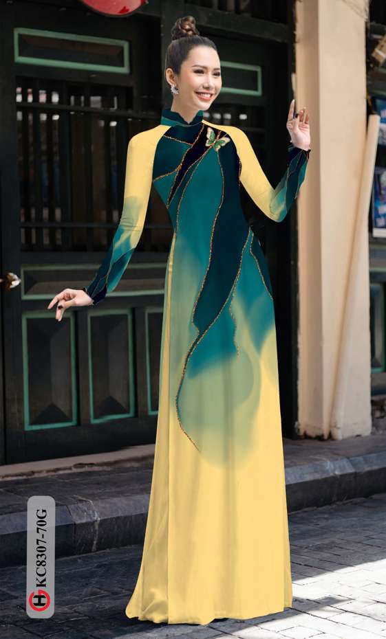 Vải Áo Dài Hoa Văn Thiết Kế 2021 AD KC8307 32 Vải Áo Dài Hoa Văn Thiết Kế 2021 AD KC8307
