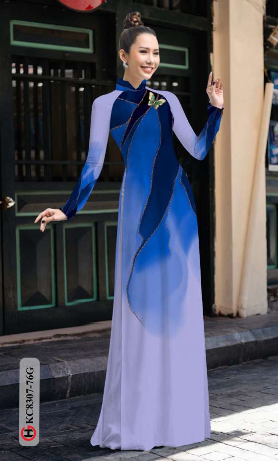 Vải Áo Dài Hoa Văn Thiết Kế 2021 AD KC8307 34 Vải Áo Dài Hoa Văn Thiết Kế 2021 AD KC8307