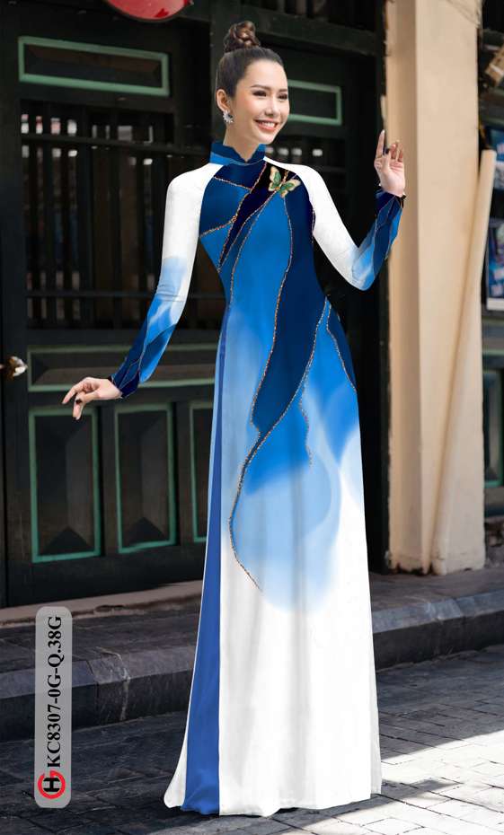 Vải Áo Dài Hoa Văn Thiết Kế 2021 AD KC8307 35 Vải Áo Dài Hoa Văn Thiết Kế 2021 AD KC8307