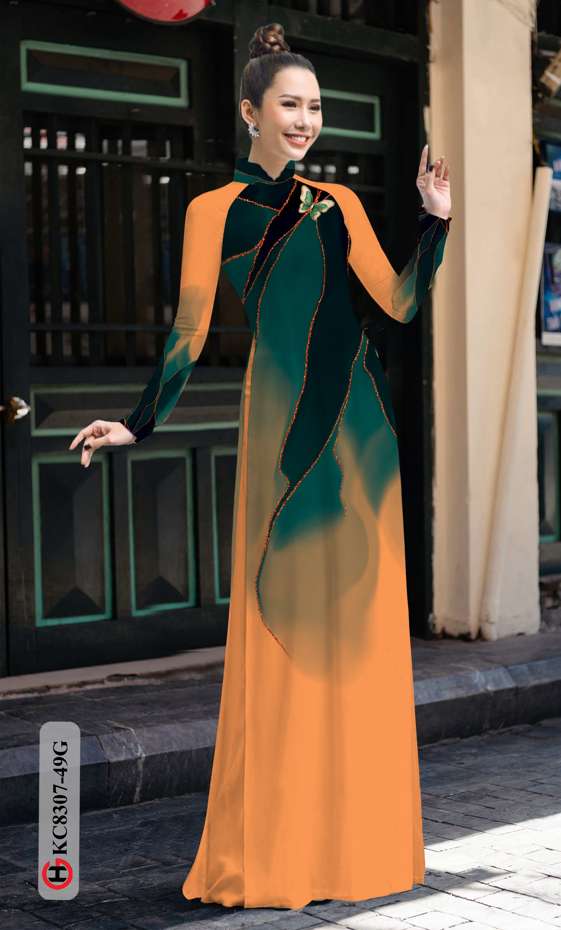 Vải Áo Dài Hoa Văn Thiết Kế 2021 AD KC8307 42 Vải Áo Dài Hoa Văn Thiết Kế 2021 AD KC8307
