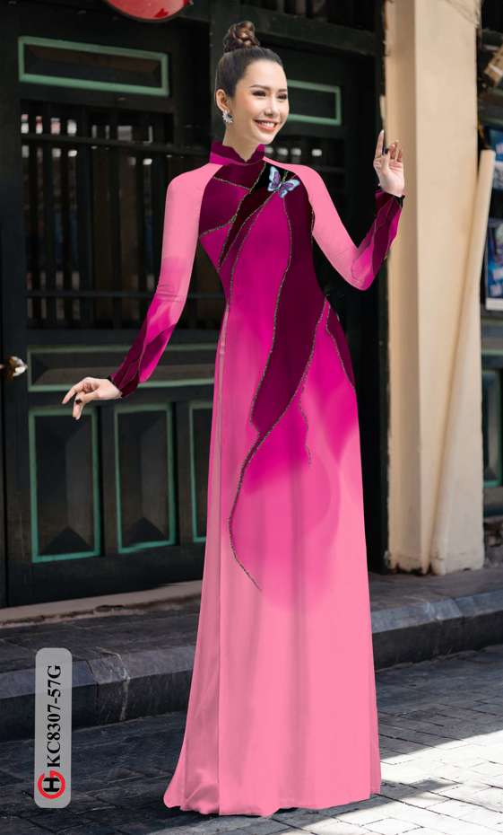 Vải Áo Dài Hoa Văn Thiết Kế 2021 AD KC8307 43 Vải Áo Dài Hoa Văn Thiết Kế 2021 AD KC8307