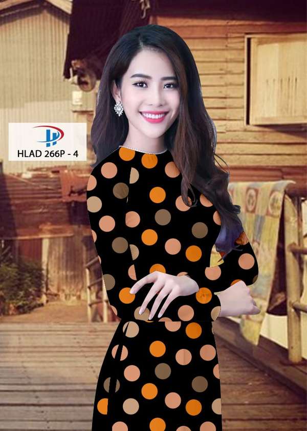 Vải Áo Dài Chấm Bi Độc Đáo AD HLAD266P 58 Vải Áo Dài Chấm Bi Độc Đáo AD HLAD266P