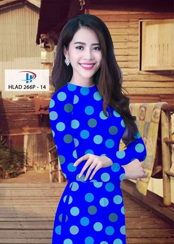 Vải Áo Dài Chấm Bi Độc Đáo AD HLAD266P 69 Vải Áo Dài Chấm Bi Độc Đáo AD HLAD266P