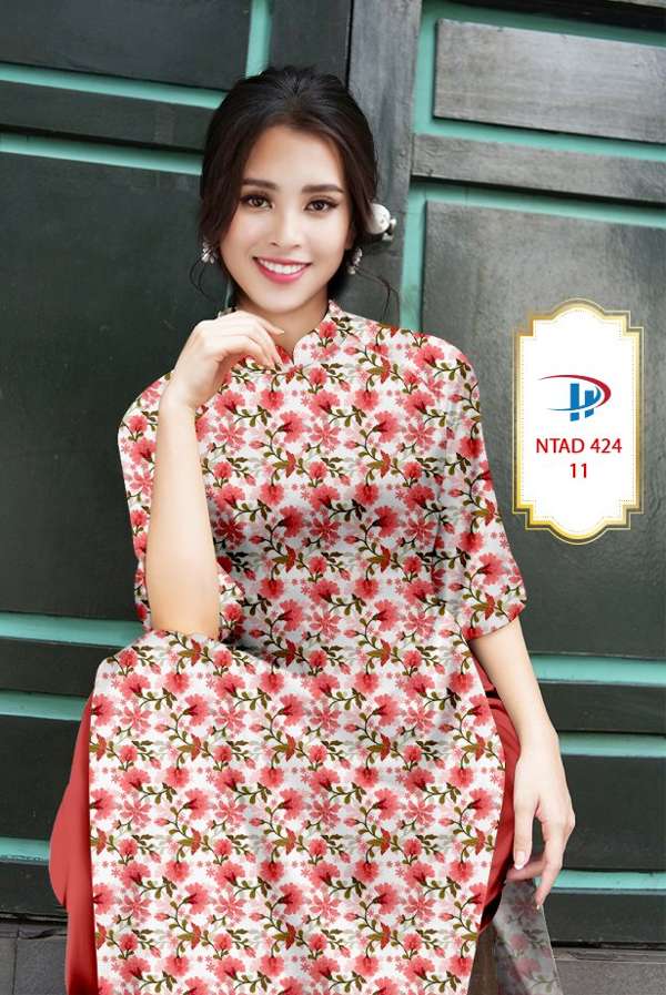 Vải Áo Dài Hoa Đều Thiết Kế 2021 AD NTAD424 51 Vải Áo Dài Hoa Đều Thiết Kế 2021 AD NTAD424