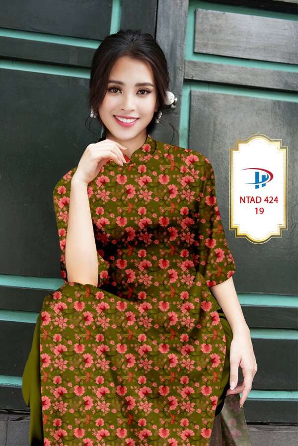 Vải Áo Dài Hoa Đều Thiết Kế 2021 AD NTAD424 59 Vải Áo Dài Hoa Đều Thiết Kế 2021 AD NTAD424