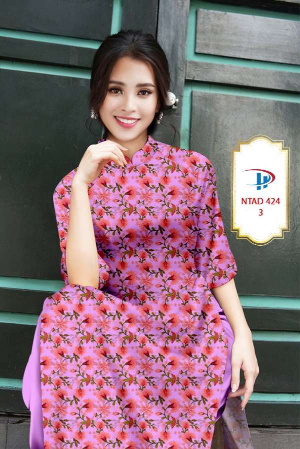 Vải Áo Dài Hoa Đều Thiết Kế 2021 AD NTAD424 61 Vải Áo Dài Hoa Đều Thiết Kế 2021 AD NTAD424