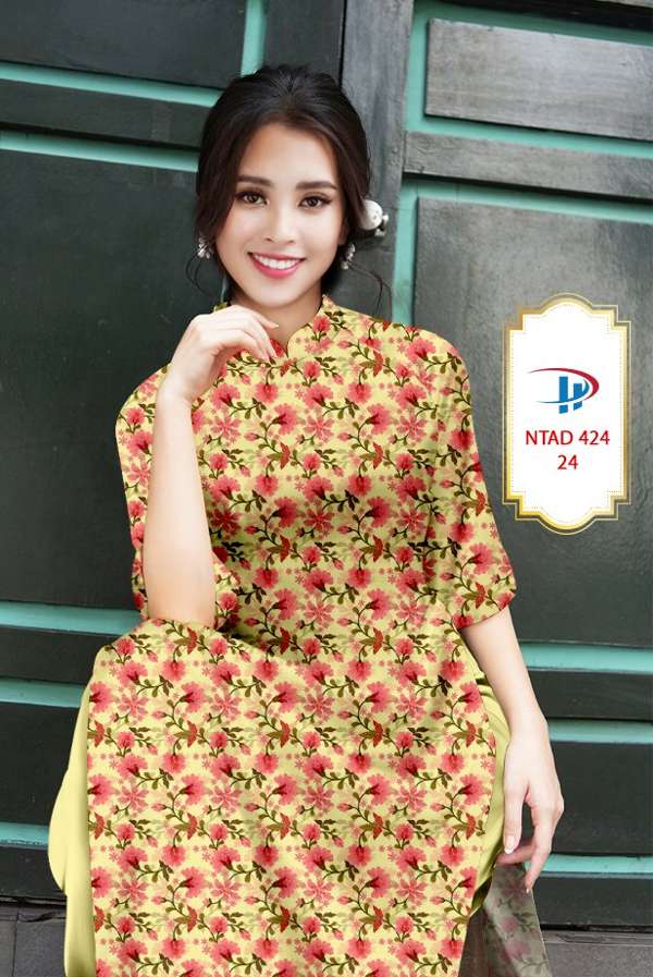 Vải Áo Dài Hoa Đều Thiết Kế 2021 AD NTAD424 65 Vải Áo Dài Hoa Đều Thiết Kế 2021 AD NTAD424