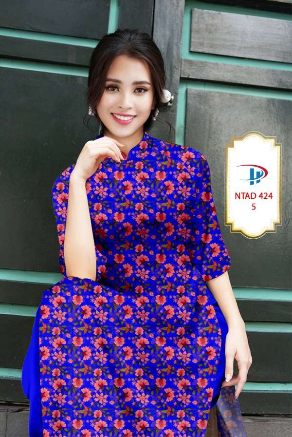 Vải Áo Dài Hoa Đều Thiết Kế 2021 AD NTAD424 69 Vải Áo Dài Hoa Đều Thiết Kế 2021 AD NTAD424