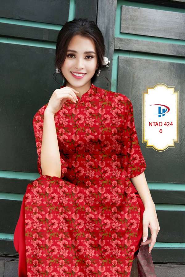 Vải Áo Dài Hoa Đều Thiết Kế 2021 AD NTAD424 70 Vải Áo Dài Hoa Đều Thiết Kế 2021 AD NTAD424