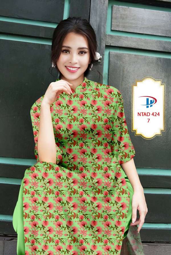 Vải Áo Dài Hoa Đều Thiết Kế 2021 AD NTAD424 71 Vải Áo Dài Hoa Đều Thiết Kế 2021 AD NTAD424