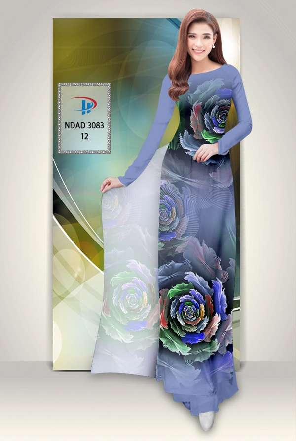 Vải Áo Dài Hoa Hồng Mới Ra AD NDAD3083 34 Vải Áo Dài Hoa Hồng Mới Ra AD NDAD3083