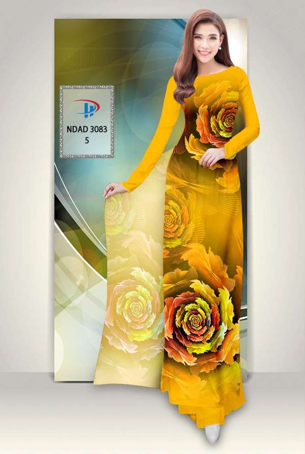 Vải Áo Dài Hoa Hồng Mới Ra AD NDAD3083 42 Vải Áo Dài Hoa Hồng Mới Ra AD NDAD3083