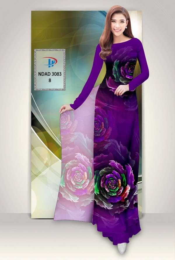 Vải Áo Dài Hoa Hồng Mới Ra AD NDAD3083 45 Vải Áo Dài Hoa Hồng Mới Ra AD NDAD3083