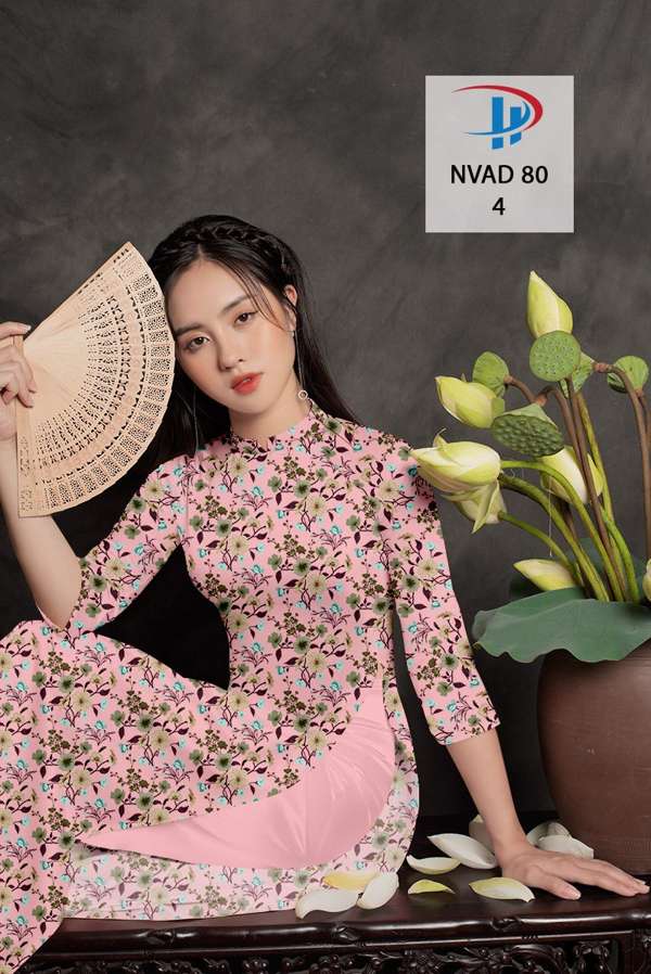 Vải Áo Dài Hoa Đều Kiểu Mới AD NVAD80 62 Vải Áo Dài Hoa Đều Kiểu Mới AD NVAD80