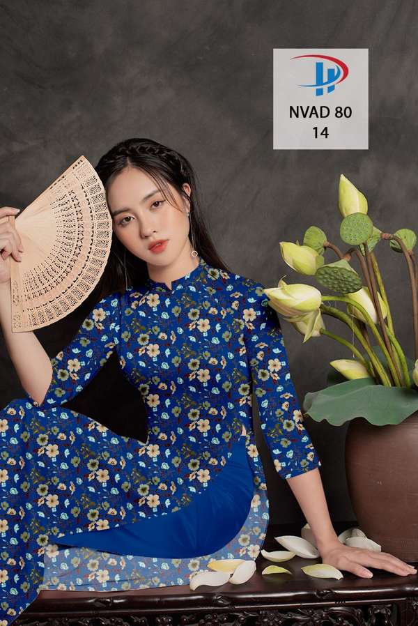 Vải Áo Dài Hoa Đều Kiểu Mới AD NVAD80 70 Vải Áo Dài Hoa Đều Kiểu Mới AD NVAD80