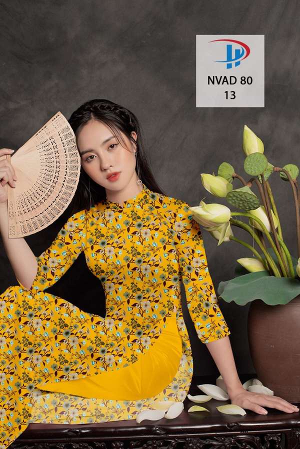 Vải Áo Dài Hoa Đều Kiểu Mới AD NVAD80 69 Vải Áo Dài Hoa Đều Kiểu Mới AD NVAD80