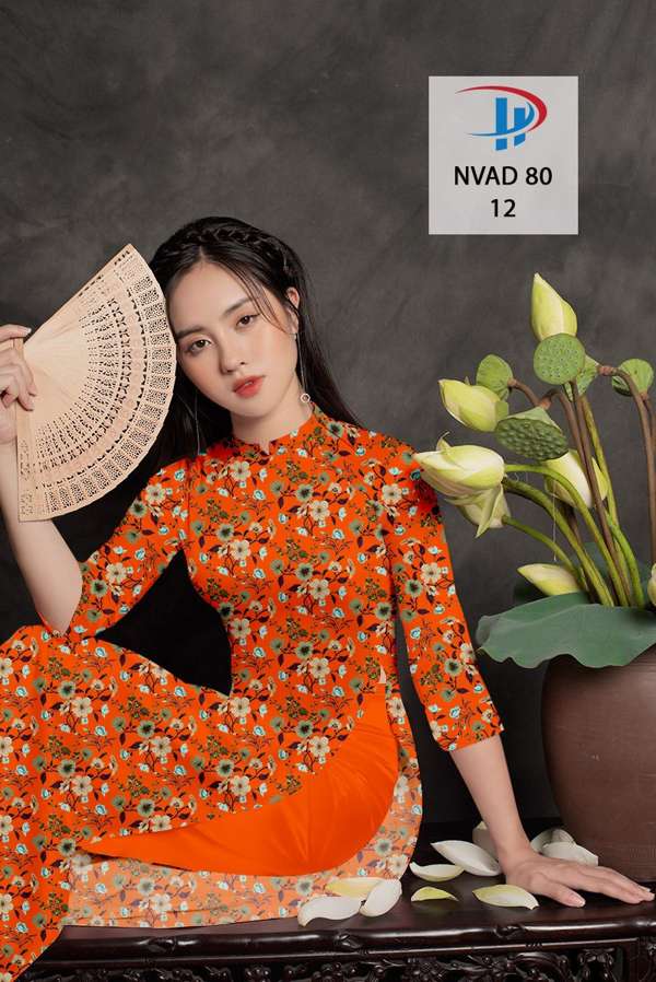 Vải Áo Dài Hoa Đều Kiểu Mới AD NVAD80 68 Vải Áo Dài Hoa Đều Kiểu Mới AD NVAD80
