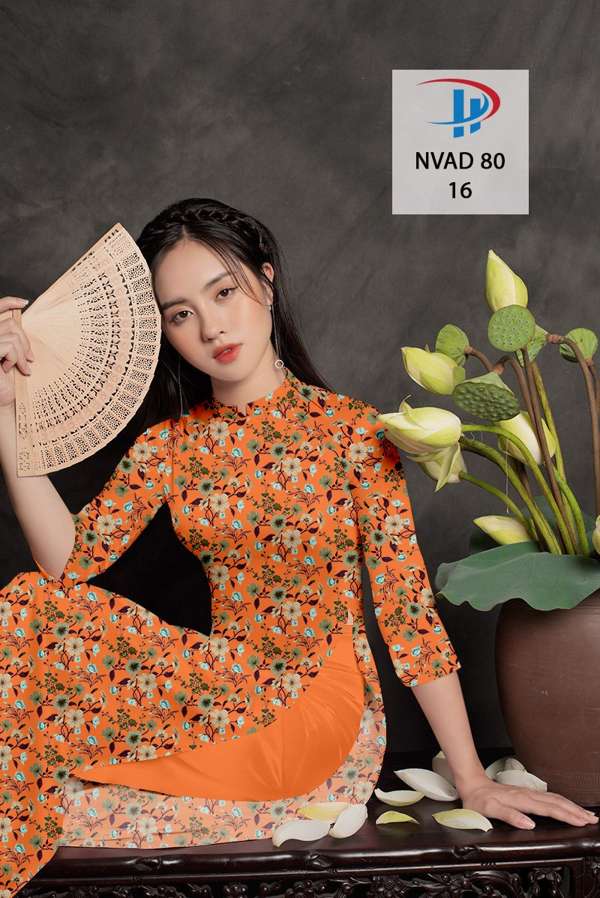 Vải Áo Dài Hoa Đều Kiểu Mới AD NVAD80 72 Vải Áo Dài Hoa Đều Kiểu Mới AD NVAD80