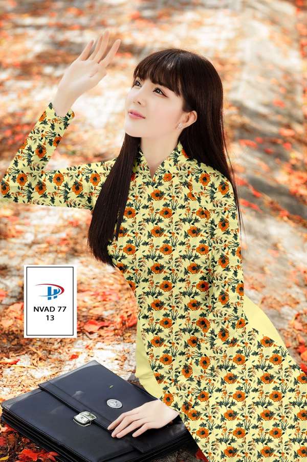 Vải Áo Dài Hoa Đều Thiết Kế 2021 AD NVAD77 52 Vải Áo Dài Hoa Đều Thiết Kế 2021 AD NVAD77