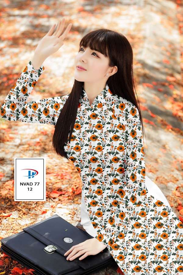 Vải Áo Dài Hoa Đều Thiết Kế 2021 AD NVAD77 51 Vải Áo Dài Hoa Đều Thiết Kế 2021 AD NVAD77