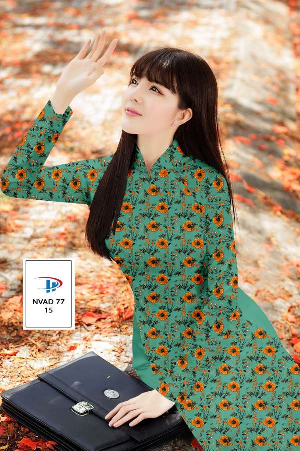 Vải Áo Dài Hoa Đều Thiết Kế 2021 AD NVAD77 54 Vải Áo Dài Hoa Đều Thiết Kế 2021 AD NVAD77