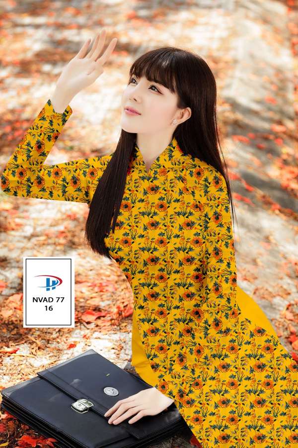 Vải Áo Dài Hoa Đều Thiết Kế 2021 AD NVAD77 55 Vải Áo Dài Hoa Đều Thiết Kế 2021 AD NVAD77