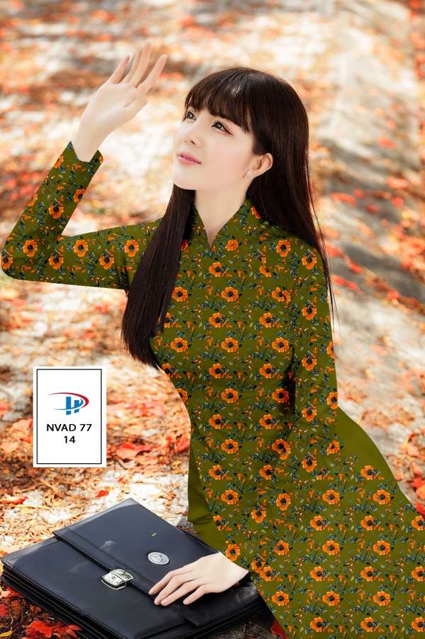 Vải Áo Dài Hoa Đều Thiết Kế 2021 AD NVAD77 53 Vải Áo Dài Hoa Đều Thiết Kế 2021 AD NVAD77